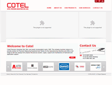 Tablet Screenshot of cotel.com.my